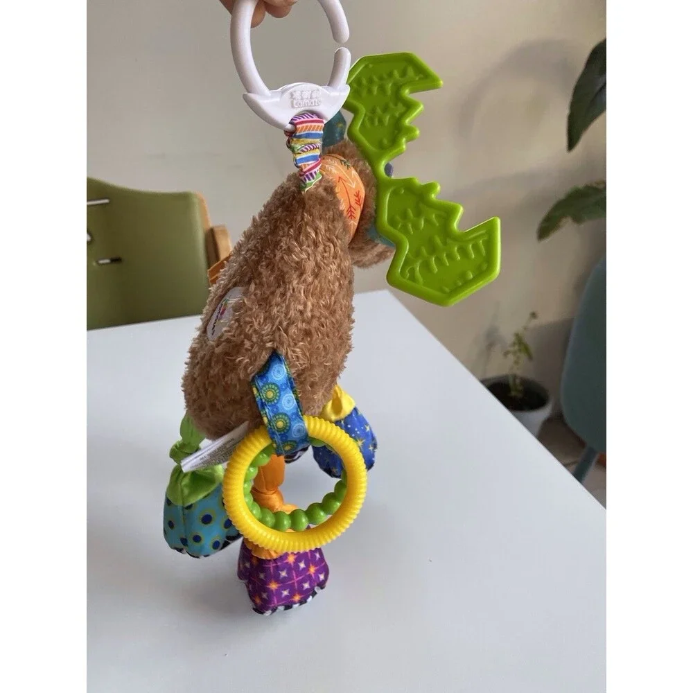 Lamaze Mortimer The Moose Play And Grow Rattle Teether Squeaker Activity Toy